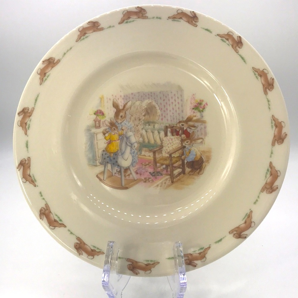 Royal Doulton Vintage Bunnykins  Nursery Plate 1988